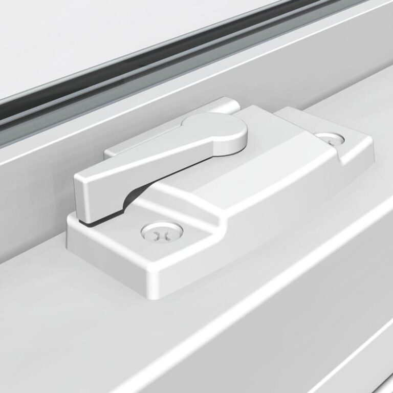 7. Secure Cam-Lock with Keeper A positive action cam-lock provides comforting security and keeps the sash unit tight and secure to help seal out the weather. Ask about Auto Locks.